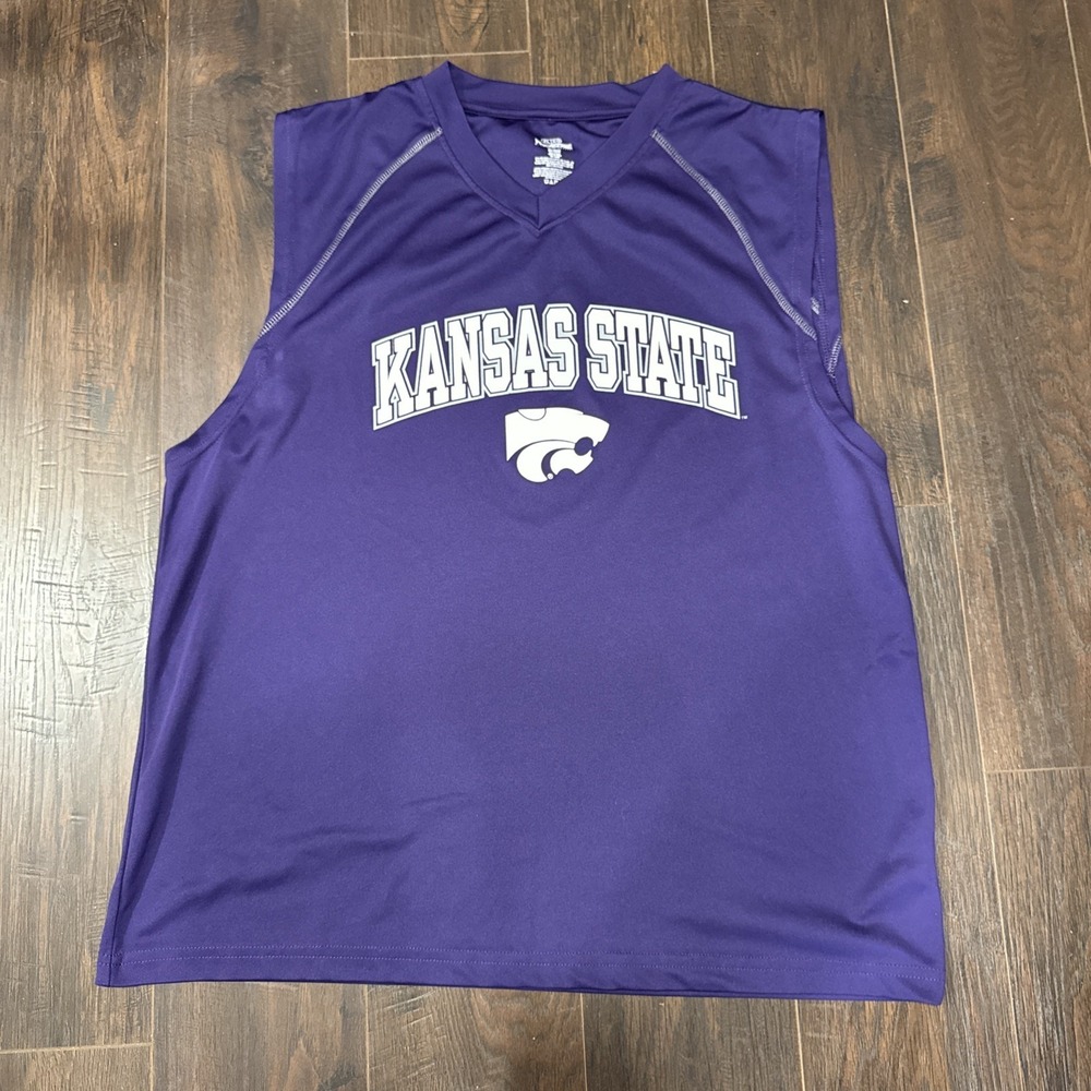 Kansas State University Shirt Mens XL Sleeveless NCAA Basketball Wildcats